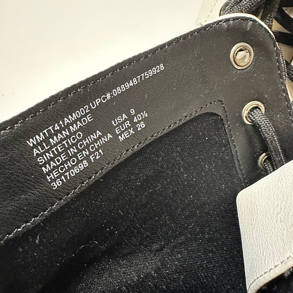 White Combat Boots Faux Leather Combat Boot - Picture 11 of 11